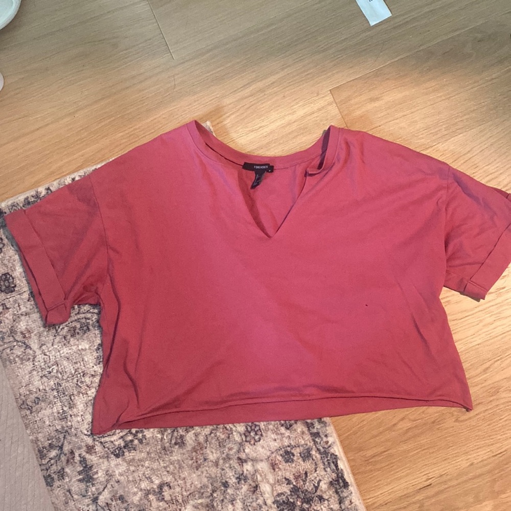 forever 21 cropped shirt